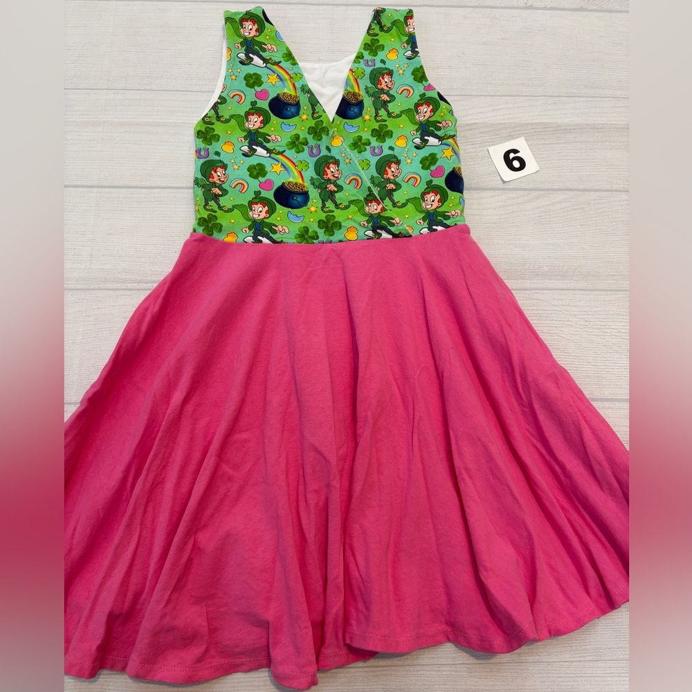 Malia and Kai Lucky Charms Kids Twirl Dress - Picture 3 of 3